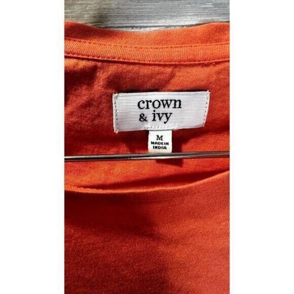 Crown & Ivy girl's Short‎ Sleeve Tie Knot Hem Tees Shirt Tops NWT - Picture 5 of 6